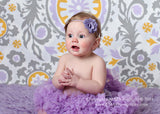 Brynn- Lavender burlap Headband