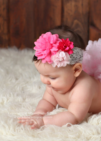Isabella- Pink and Hot Pink headband