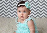 Nicole- Aqua Lace Flower