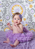 Brynn- Lavender burlap Headband