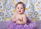 Brynn- Lavender burlap Headband