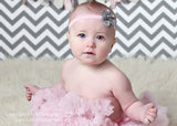 Cammie- Gray headband or clip