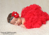 Blakely- Red flower on leopard elastic
