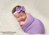 Liza- Purple Sequin Bow