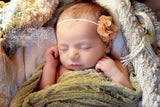Cammie- Beige Flower Headband or Clip
