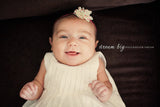 Cammie- Ivory Floral headband or clip