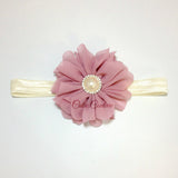 Lyla- Dusty Rose Headband with Pearl
