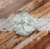 Baptism Headband- White