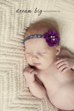 Cammie- Plum Headband or Clip