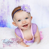 Luciana- Lavender Headband with pearl