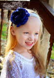 Samantha- Navy Headband