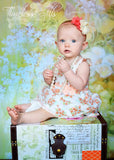 Trisha- Coral and Ivory Headband