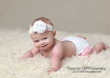 Baptism Headband- White