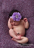 Penelope- Purple Flower with purple stone