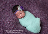 Camilla- Purple Floral and Purple Headband