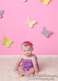 Camilla- Pink Floral and Hot Pink Headband