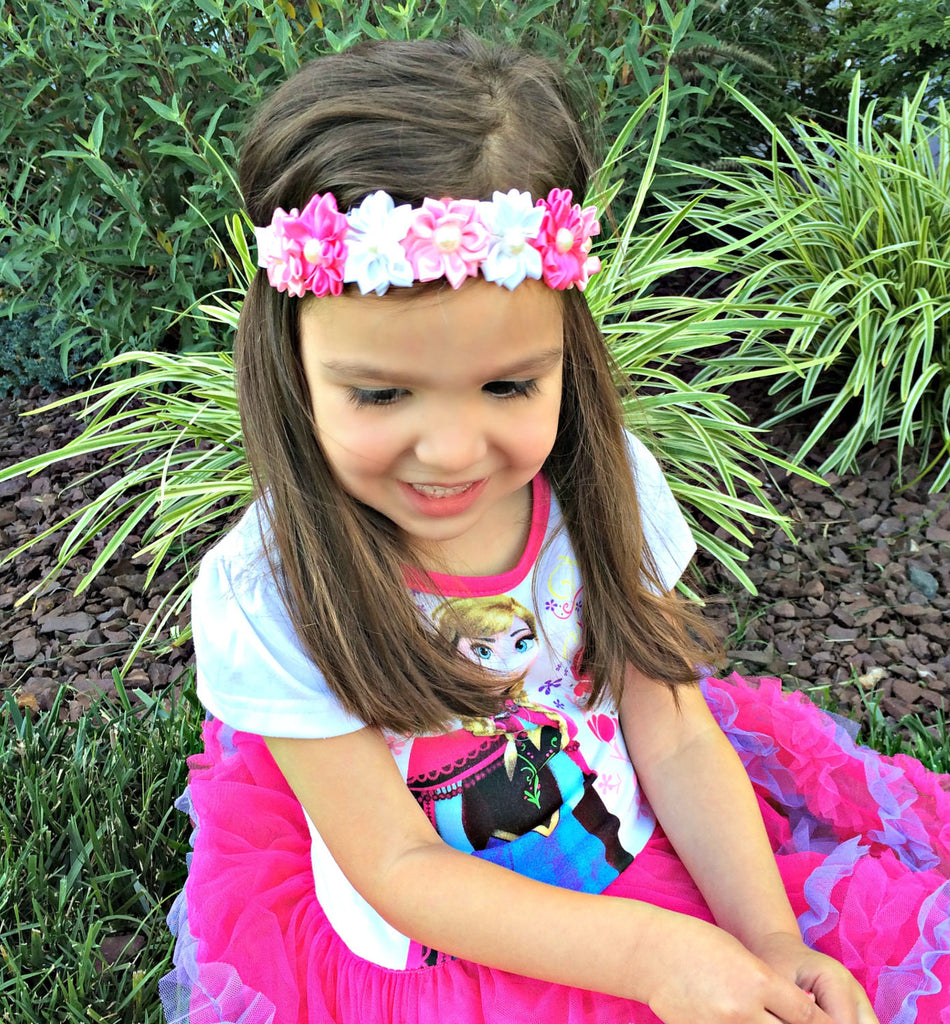 Havana- Pink, White, and Hot Pink headband
