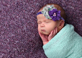 Camilla- Purple Floral and Purple Headband