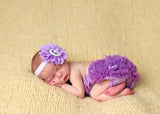 Penelope- Purple Flower with purple stone