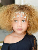 Joellie- Rhinestone Tear Drop Headband