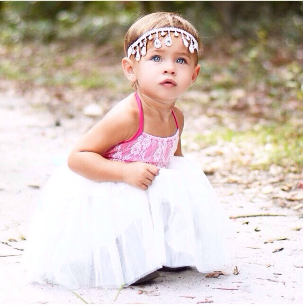 Joellie- Rhinestone Tear Drop Headband