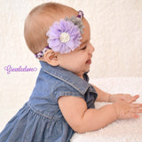 Gabriella- Purple and Gray braided headband