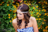 Justine- Silver sequin headband