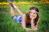 Joellie- Rhinestone Tear Drop Headband