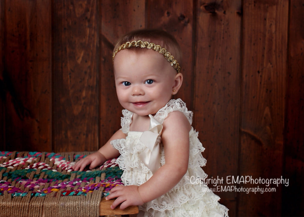 Justine- gold sequin halo headband
