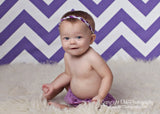 Brandi- Purple, Lavender, and Silver Braided Headband