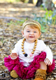 Gold and Cream braided headband