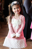 Pink and Gray Headband