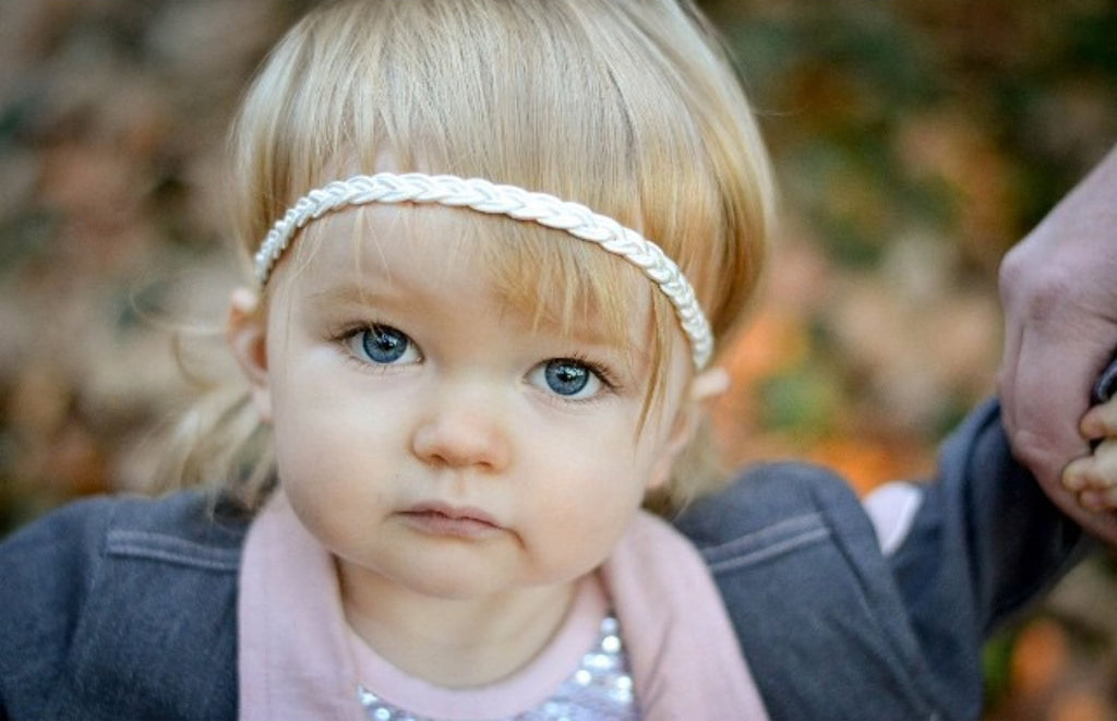 White Braided headband