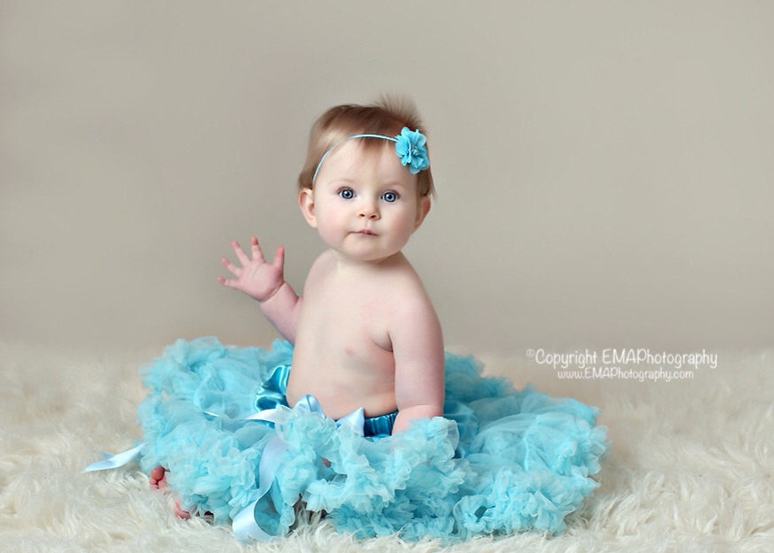 Cammie- Aqua Headband or Clip
