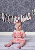 Bonnie- Pink Bow Headband