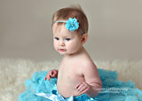 Cammie- Aqua Headband or Clip