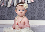 Brynn (big) Ivory Burlap Headband