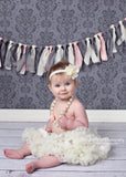 Brynn (big) Ivory Burlap Headband
