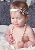 Macey- Brown Rhinestone Headband