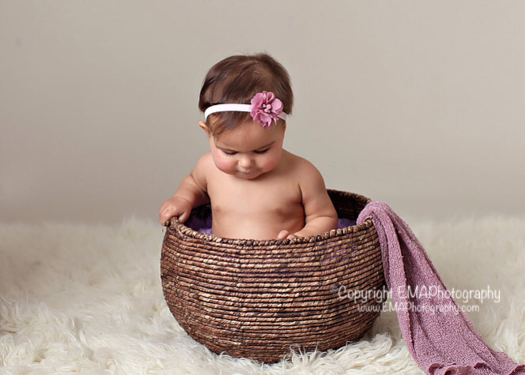 Cammie- Dusty Rose Headband or Clip