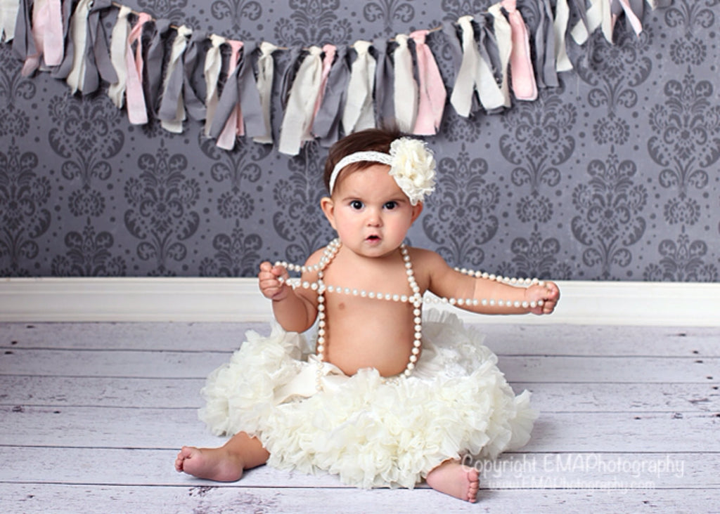 Lacey- Ivory Headband