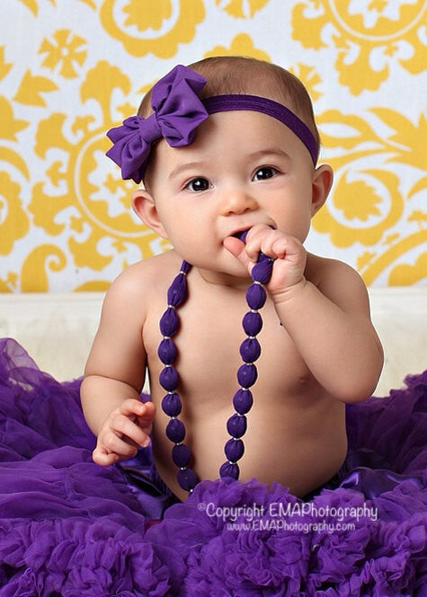 Bonnie- Purple Bow Headband