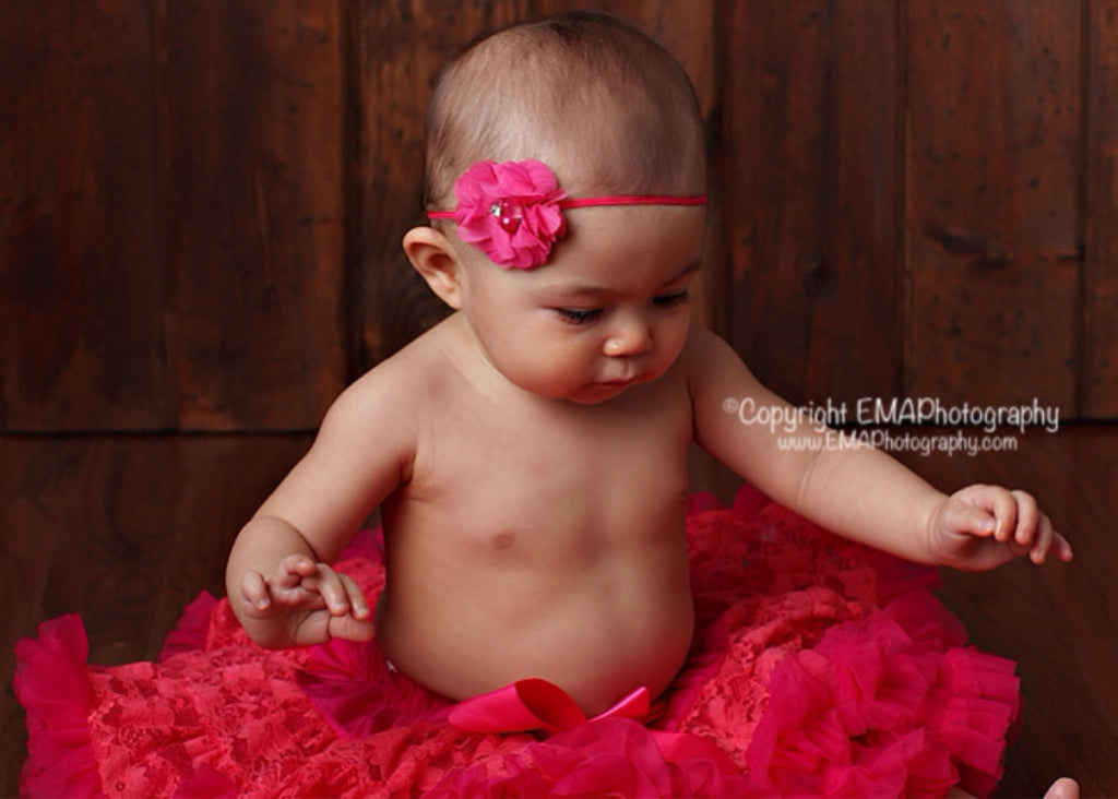 Cammie- Hot Pink Headband or Clip