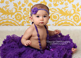 Cammie- Purple Headband or Clip