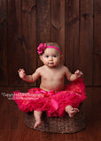 Brynn (Big) Hot Pink Burlap Headband