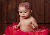 Cammie- Hot Pink Leopard Headband or Clip