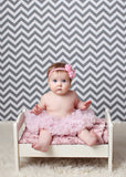 Penelope- Pink Flower on pink and gold polka dot headband