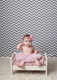 Penelope- Pink Flower on pink and gold polka dot headband