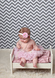 Luciana- Pink Headband with white flower stone