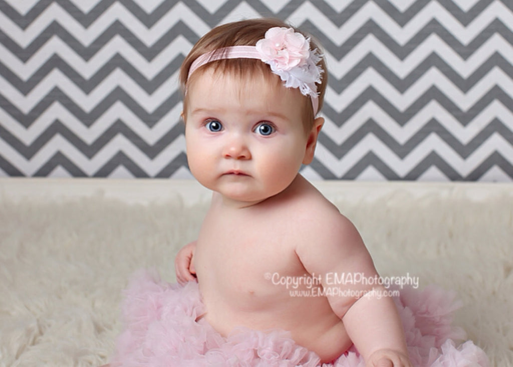 Camilla- White and Pink Headband